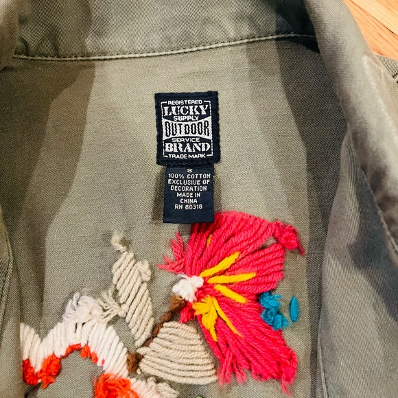 Lucky Brand Jeans Army Green Jacket - Picture 4 of 4